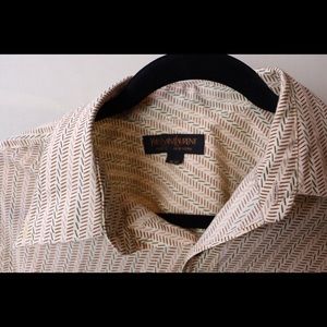 Vintage YSL retro shirt yves saint laurent medium 16 33